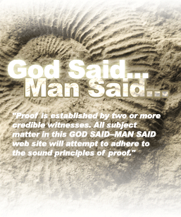 God Said Man Said